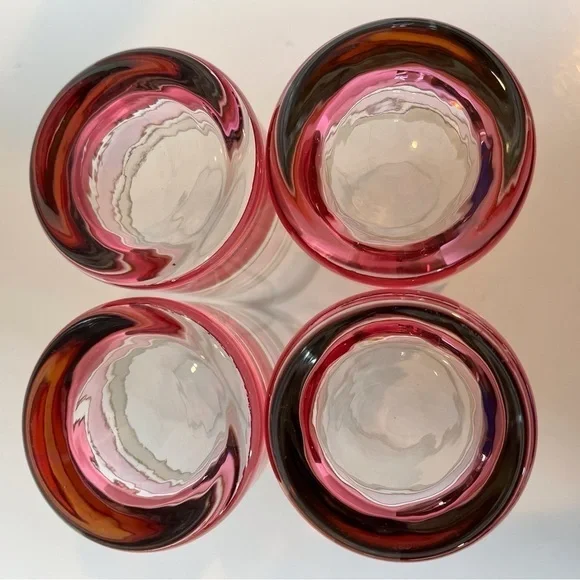 Set of 4 Tall Retro Cocktail Glasses - Picture 4 of 4